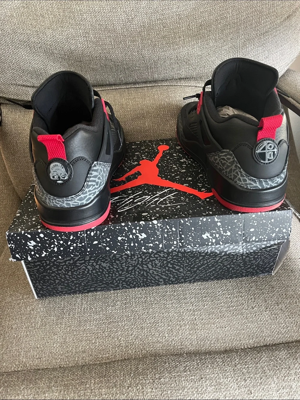 Jordan Men's Sneakers - Black & Red